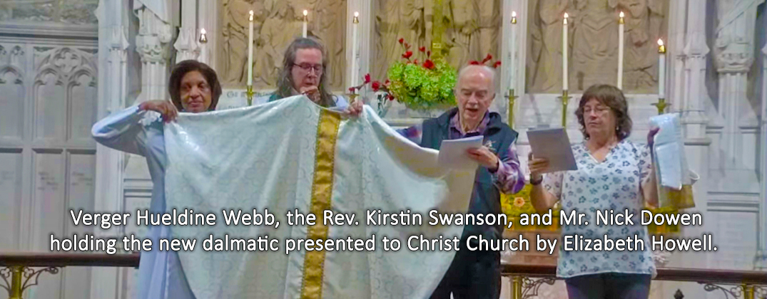 New vestments for Christ Church